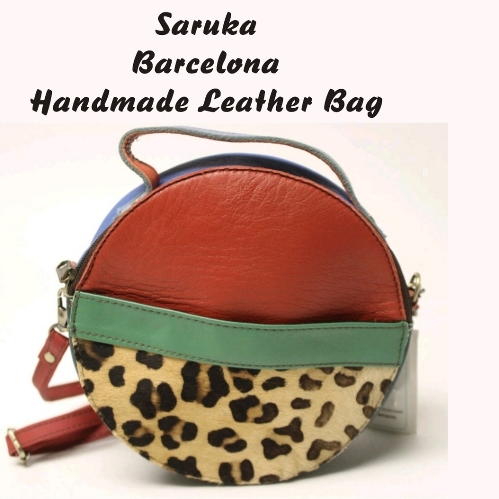 Soruka Bacelona Hera Print Small Recycled Leather Crossbody Bag Original Dst Bag